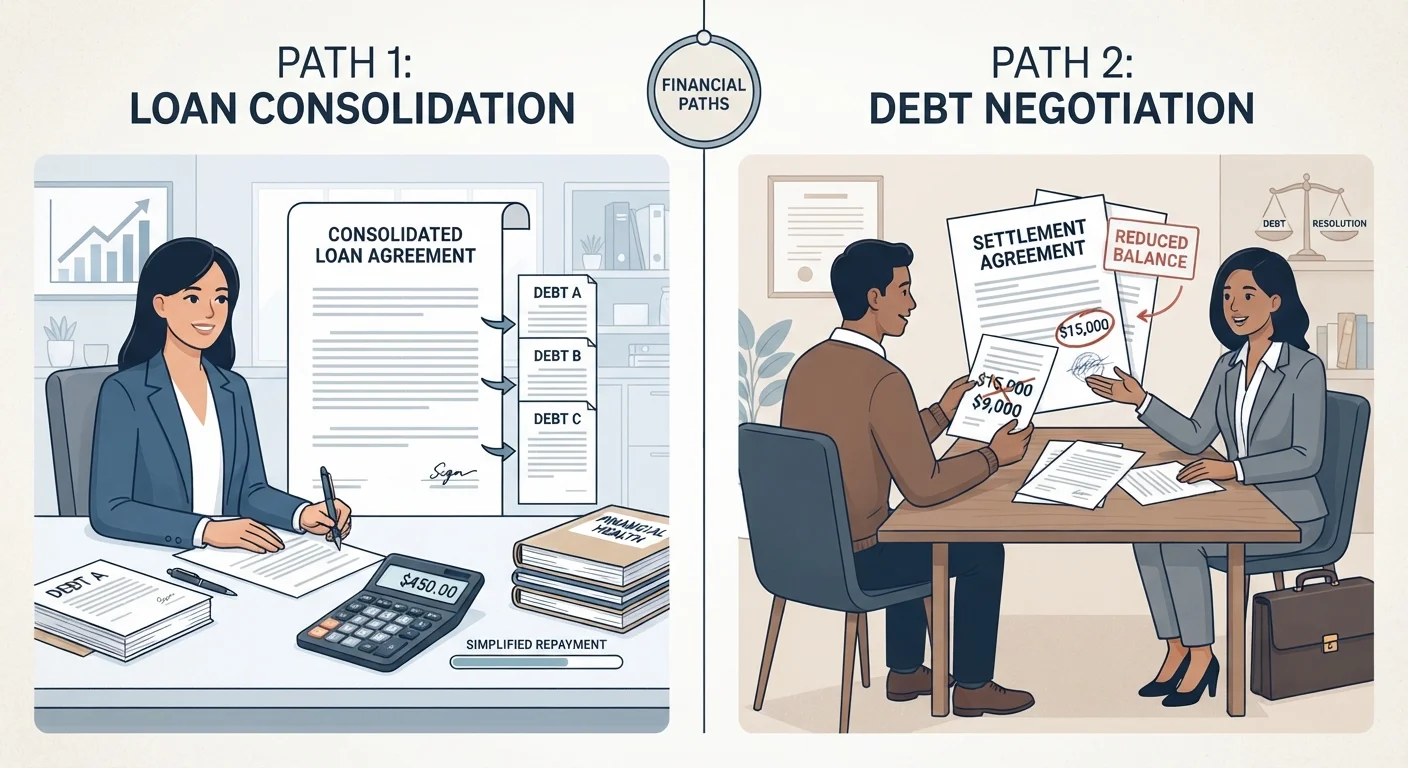 Debt Consolidation vs. Debt Settlement: Different Tools, Different Consequences