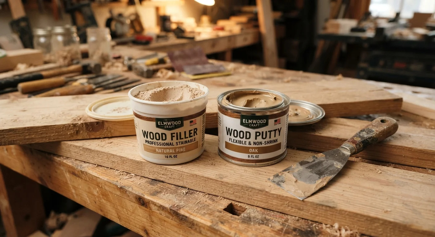 Wood Filler vs. Wood Putty: The Difference and When Each One Fits